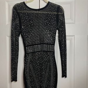 Sequins Rhinestone Glitter Mini Dress